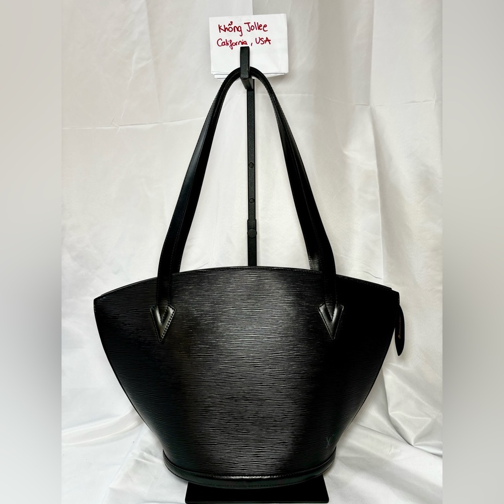 Louis Vuitton Saint Jacques Shoulder Bag Black Leather